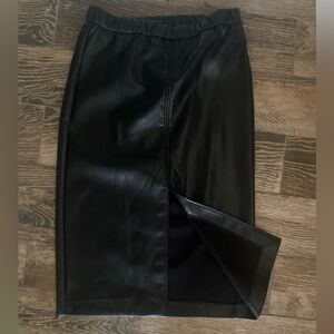 Tahari Black Midi Skirt
